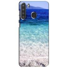 Силіконовий чохол з КАРТИНКАМИ літо для Samsung Galaxy A21 (A215) (AlphaPrint) (Море)