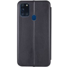 Кожаный чехол-книжка Classy для Samsung Galaxy A21s – Черный