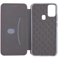 Кожаный чехол-книжка Classy для Samsung Galaxy A21s – Бордовый