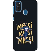 Чехлы для Samsung Galaxy A21s (Leo чемпион) (AlphaPrint) (Messi ПСЖ)