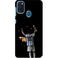 Чехлы Лео Месси Аргентина для Samsung Galaxy A21s (Лео Чемпион)