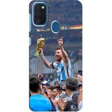 Чехлы Лео Месси Аргентина для Samsung Galaxy A21s (Месси король)