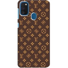 Чехлы Луи Витон для Samsung Galaxy A21s (AlphaPrint - LOUIS VUITTON) (фон LOUIS VUITTON)