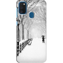 Чехлы на Новый Год Samsung Galaxy A21s – Снегом замело