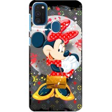 Чехол Disney Mouse Samsung Galaxy A21s (PREMIUMPrint) (Minni с бантиком)