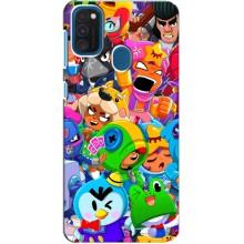 Чехол для Samsung Galaxy A21s Бравл Старс (VPrint)