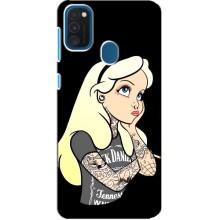 Чехол с печатью для Samsung Galaxy A21s - (Мода) (AlphaPrint) (Девочка в тату)