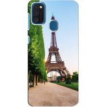 Чехол Эйфелева Башня для Samsung Galaxy A21s - (AlphaPrint) – Дорога в Париж