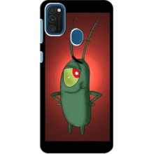 Чехол с картинкой "Одноглазый Планктон" на Samsung Galaxy A21s (Стильный Планктон)