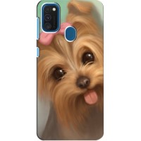 Чехол (ТПУ) Милые собачки для Samsung Galaxy A21s – Йоршенский терьер