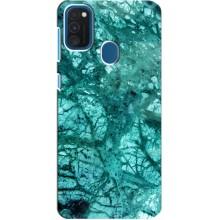 Мраморный чехол на Samsung Galaxy A21s (VPrint) – Зеленый мрамор