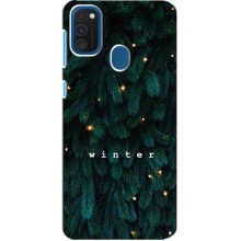 Новогодние, Праздничные Чехлы для Samsung Galaxy A21s - 2024 год (Winter)