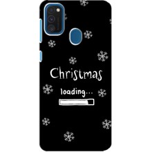 Рождественские, Праздничные Чехлы для Самсунг А21с (Christmas loading)