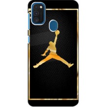 Силиконовый Чехол Nike Air Jordan на Самсунг Галакси А21с (Джордан 23)