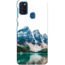 Силіконовий чохол з КАРТИНКАМИ літо для Samsung Galaxy A21s (AlphaPrint) (Гори)