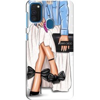 Силиконовый Чехол на Samsung Galaxy A21s с картинкой Стильных Девушек (Мода)