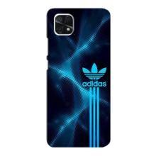 Чохли Адидас для Samsung Galaxy A22 5G (AlphaPrint) (Синій Адідас)
