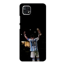 Чехлы Лео Месси Аргентина для Samsung Galaxy A22 5G (Лео Чемпион)