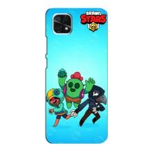 Чехлы Brawl Stars для Samsung Galaxy A22 5G (AlphaPrint) – Тріо героїв