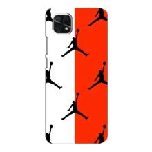 Чохли для Samsung Galaxy A22 5G - з картинкою JORDAN (AlphaPrint) (Лого Джордан)
