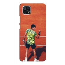 Чехлы с принтом Спортивная тематика для Samsung Galaxy A22 5G – Алькарас Теннисист
