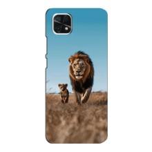 Чехол Король лев на Самсунг А22 (5G) – Мусафа и Симба