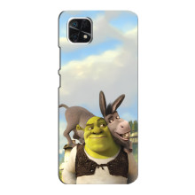 Чехол с мультфильмом Шрек на Samsung Galaxy A22 5G – Шрек и осел