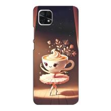 Чехол с мемом Тралалело тралала на Samsung Galaxy A22 5G (Балерина капучина)