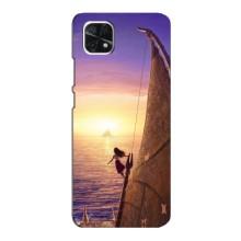 Чехол с мультфильмом Моана Samsung Galaxy A22 5G (Моана в море)