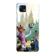 Чехол Зоотрополіс на Samsung Galaxy A22 5G – Ник Джуди и змея