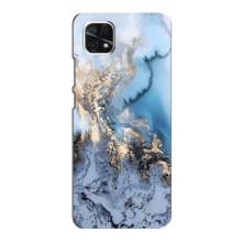 Мраморный чехол на Samsung Galaxy A22 5G (VPrint) (Нежный мрамор)