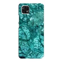 Мраморный чехол на Samsung Galaxy A22 5G (VPrint) (Зеленый мрамор)