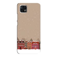 Новогодние, Праздничные Чехлы для Samsung Galaxy A22 5G - 2024 год (Зимний город)