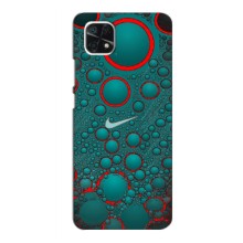 Силиконовый Чехол на Samsung Galaxy A22 5G с картинкой Nike (Найк зеленый)