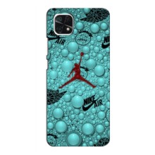 Силиконовый Чехол Nike Air Jordan на Самсунг Галакси А22 5G (Джордан Найк)