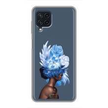 Чехлы (ART) Цветы на Samsung Galaxy A22 (VPrint) (Квіти на голові)