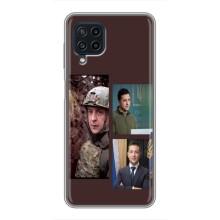 Чехол для Samsung Galaxy A22 (AlphaPrint - с принтом Зеленского) – Президент