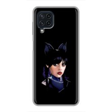 Чехлы Венсдей на Samsung Galaxy A22 Уэнсдей (AlphaPrint) (серьезная Уэнздей)