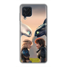 Чехол как приручить дракона на Samsung Galaxy A22 – Гикавка и Астрид