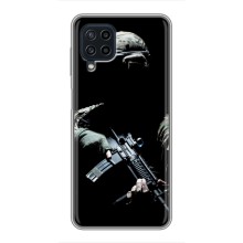 Чехол с украинским воином на Samsung Galaxy A22 – Украинский снайпер