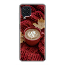 Чохол з унікальним дизайном 'Осінь з кавою' для Samsung Galaxy A22 – Кава на ковдрі