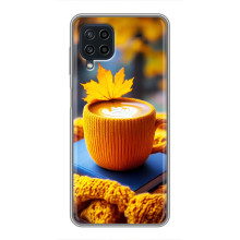 Чохол з унікальним дизайном 'Осінь з кавою' для Samsung Galaxy A22 – Кава з жовтим