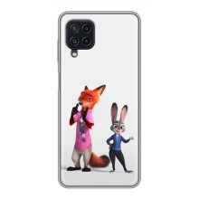 Силіконовий чохол з принтом Зоотрополіс для Samsung Galaxy A22 – Джуді і Нік