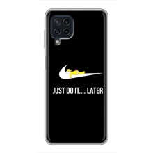 Силиконовый Чехол на Samsung Galaxy A22 с картинкой Nike (Later)