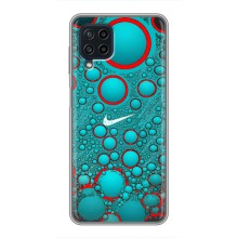 Силиконовый Чехол на Samsung Galaxy A22 с картинкой Nike (Найк зеленый)