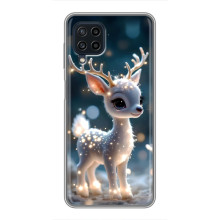 Яскравий чохол для Samsung Galaxy A22 з Зимові Оленята – Блискуче оленятко