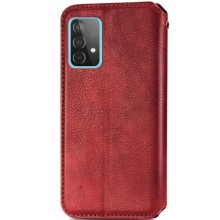 Кожаный чехол-книжка GETMAN Cubic (PU) для Samsung Galaxy A23 4G – Красный