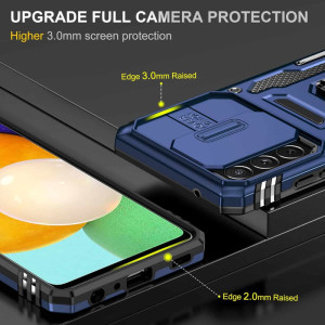 Ударостійкий чохол Camshield Army Ring для Samsung Galaxy A23 4G (Синій)