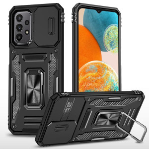 Ударостійкий чохол Camshield Army Ring для Samsung Galaxy A23 4G (Чорний)