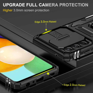 Ударостійкий чохол Camshield Army Ring для Samsung Galaxy A23 4G – Чорний